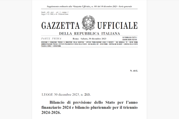 La legge di bilancio 2024 – APPIA CNA