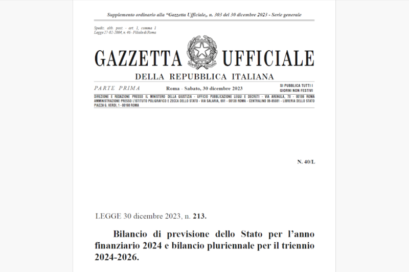 La legge di bilancio 2024 – APPIA CNA