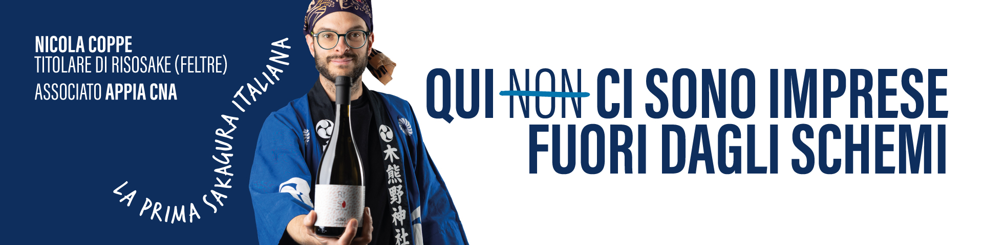 APPIA_Campagna_QUI_NON_Risosake_web Banner campagna Appia CNA "Qui non" - Risosakè di Feltre